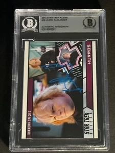 JASON ALEXANDER Signed 14 Star Trek Aliens Card Auto Beckett BAS Slabbed Kurros - Picture 1 of 2