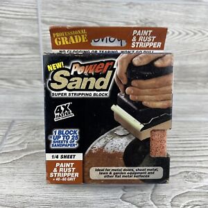 Power Sand - Super Stripping BLOCK - Paint & Rust Stripper - 40-60 Grit