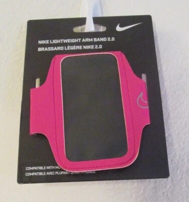 Brazalete ligero para teléfono celular Nike 2.0 OSFA Hyper Pink nuevo con etiquetas Foto 1 de 2
