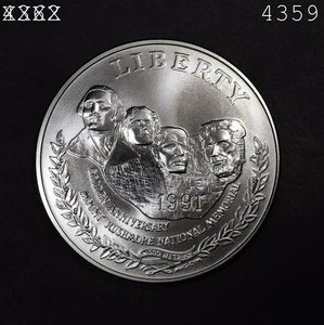 1991 Mt. Rushmore Commemorative Silver Dollar *No OGP* "BU" - Picture 1 of 2