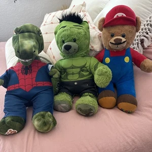 Retired Build-A-Bear Workshop Nintendo Super Mario Stuffed Plush Bear  - Picture 1 of 9