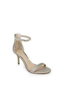 JEWEL BADGLEY MISCHKA Womens Gold Landen Round Toe Stiletto Heeled Sandal 8.5 - Picture 1 of 11