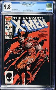 UNCANNY X-MEN 212 CGC 9.8 White Pages 1st WOLVERINE VS SABRETOOTH - Picture 1 of 2