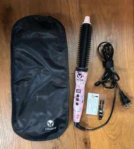 Calista Perfecter Pro Plus Heated Round Brush 0.5” PF002A  Pink Floral Butterfly - Picture 1 of 10