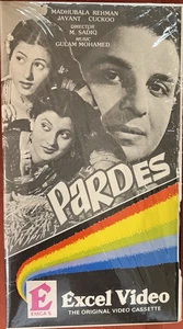 PARDESH/Pardes  VHS  1950 B.W.  Hindi Classic Film  Madhubala,Karan Dewan,Rehman - Imagen 1 de 18