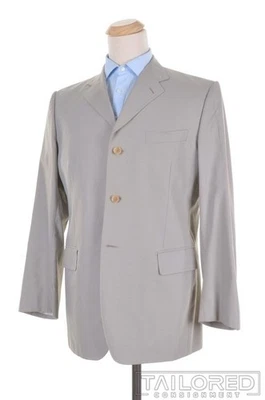 Blazer chaqueta abrigo deportivo Dolce & Gabbana gris liso 100 % lana - EU 56 / US 44 R Foto 1 de 4