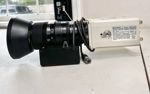 Fujinon S12X7.5BMD-D18 90MM Optical Tv Recorder Lens W Sony 3CCD DXC-930 Camera - Picture 1 of 9