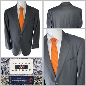 Joseph Abboud Blazer 48R Grau Ermenegildo Zenga Wolle 2B 2V Made USA YGI Q5-193 - Bild 1 von 17