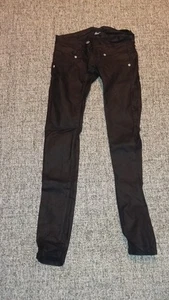 Mädchen Jeans schwarz leicht glänzend Größe S Marke FOREVER (4) - Bild 1 von 1