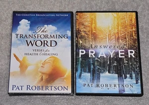 Pat Robertson Answered Prayers & Heaven 2 NEW DVDs Transforming Word CD/DVD Lot - Foto 1 di 4