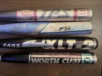 Lote de 4 Bates Béisbol, Softbol, TeeBall Aluminio Cu31 C405 Easton 31 Slugger Foto 1 de 4