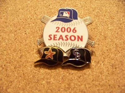 2006 Houston Astros vs Colorado Rockies Season lapel pin MLB - Image 1 of 3