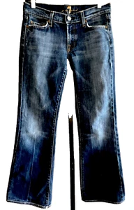 Pantalones de mezclilla 7 para toda la humanidad talla 28x28 hechos en EE. UU. - Imagen 1 de 22