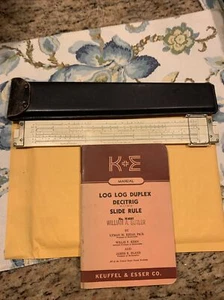 Keuffel & Esser 4092 Log-Log Duplex Slide Rule, with leather case & user manual - Picture 1 of 8