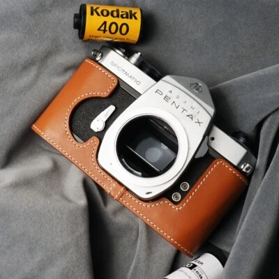For Pentax Spotmatic SP Case Genuine Real Leather Half Camera Case Bag Cover - Image 1 of 4