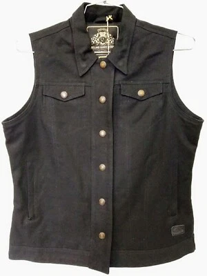 Roland Sands RSD Hayden Duck Cotton Motorcycle Biker Vest Black Women's Large Foto 1 de 4