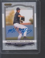 Mike Montgomery  2008 Razor Signature Series #84 