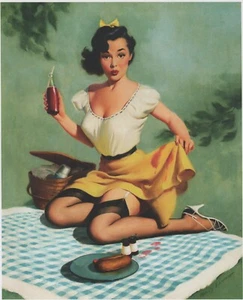 EXTRA LARGE / STAMPA / TEMPO PICNIC / ECKMAN / 1956 / 10" X 15" - Foto 1 di 1