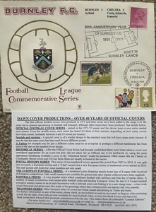 Burnley v Chelsea 2014 Commemorative Series Dawn First Day Cover - Picture 1 of 1