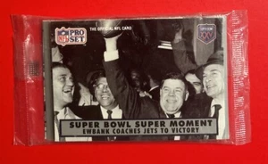 1991 NFL PRO SET SUPER BOWL III MOMENTS Sealed Football Card Pack Vtg Web Ewbank - Picture 1 of 2