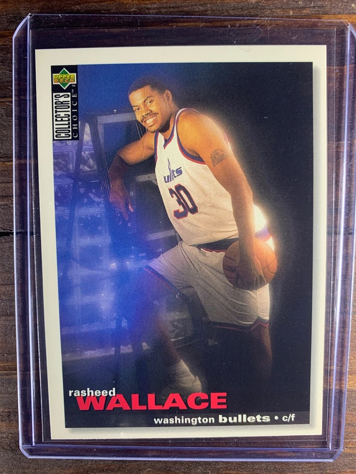 Rasheed Wallace 1995 Upper Deck Basketball Rookie Card RC #239 Bullets NBA HOF - Image 1 of 2
