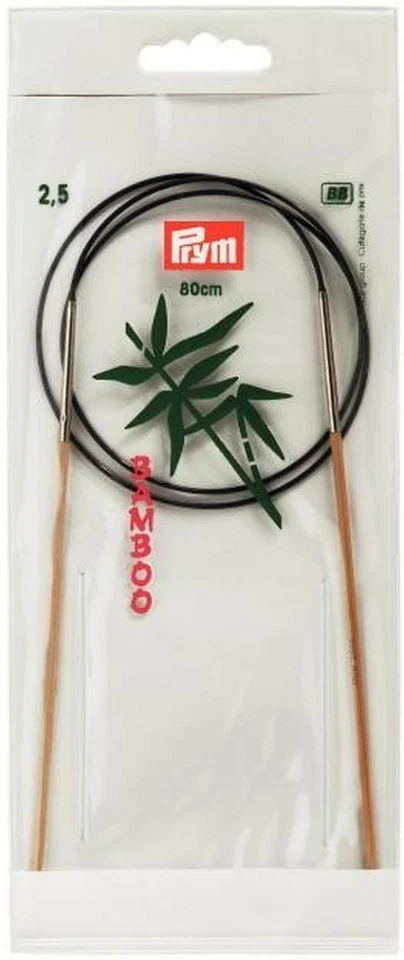 Rundstricknadeln  Stricknadeln BAMBUS 80 cm Stärken frei wählbar 2,5-10 mm - Bild 1 von 1