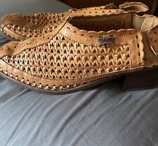 vintage Pikolinos size 8 woven slingback shoes. in great shape 3 "block heel