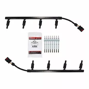 Harness + Motorcraft ZD-12 Glow Plugs for 03 6.0L Powerstroke - Picture 1 of 2