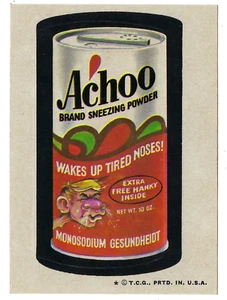 1974 Topps Wacky Packages 5th Series 5 ACHOO SNEEZING POWDER nm- - Picture 1 of 1