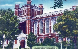 Postal de la Biblioteca Conmemorativa William Bennett Bizzell Oklahoma 1953 publicada - Imagen 1 de 2