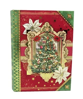 Pooch Sweetheart Nesting Book Box Victorian Christmas Tree Md 81312 Punch Studio - Image 1 of 4