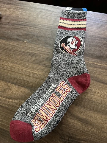 Florida State Seminoles NCAA FBF Team  Adult Socks - *Large Cover