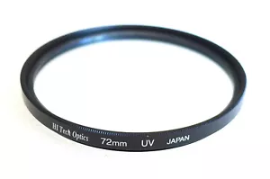 72mm Hi Tech Optics UV Filter - NEW - Picture 1 of 5