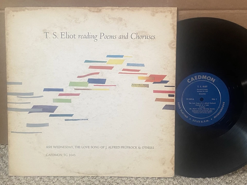 T.S. Eliot Reading Poems And Choruses 1955 NM ORIG CAEDMON MONO DEEP GROOVE - Image 1 of 1