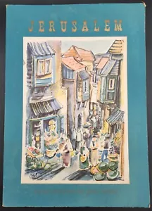 Rare 1956 JERUSALEM Israel Eight Pictures Prints By Jossi Stern - Autographed - Picture 1 of 9