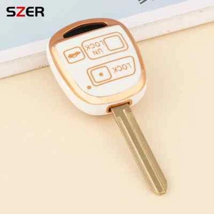 Key Case Cover For Toyota RAV4 Corolla Land Cruiser Prado Camry Tarago FJ Previa - Picture 1 of 11