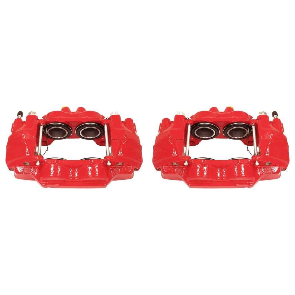 Pinzas PowerStop rojas sin soportes para 03-09 Toyota 4Runner delanteras - par Foto 1 de 4