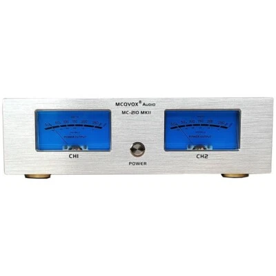 White MC-210MKII HiFi Power Amplifier with Dual VU Meters Support Cabinet Mount - Image 1 of 3