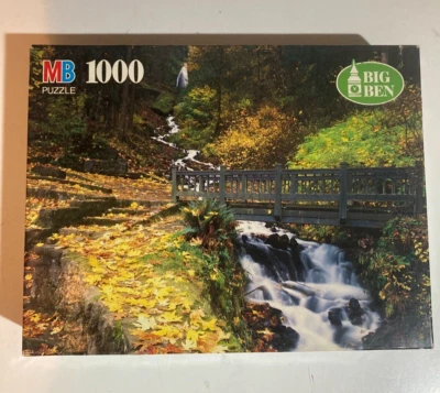 WAHKEENA FALLS OR 1000 piezas rompecabezas nuevo en caja sellado de fábrica BIG BEN Milton Bradly NUEVO Foto 1 de 3