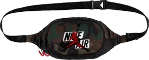 N RETRO JORDAN CROSS BODY HIP WAIST FANNY PACK LINEAR MINI SPORT BAG CAMO BLACK - Picture 1 of 8