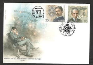 SERBIA - FDC - NIKOLA TESLA BRILLIANT MING OF SERBIAN PEOPLE - 2022. - Picture 1 of 2