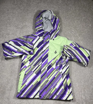 Volcom Thermonite Coat Womens Size Small Hooded Long Sleeve Geometric Winter - Image 1 of 4