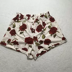 Shein Curve Women's Plus Size 0XL Lightweight 3.5" Inseam Rose Floral Shorts - Picture 1 of 15