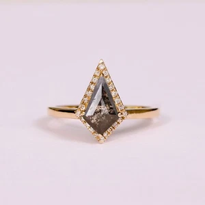 1.0 Ctw Ct Natural Diamond 14k Yellow Gold Band Womens Wedding Ring - Picture 1 of 8