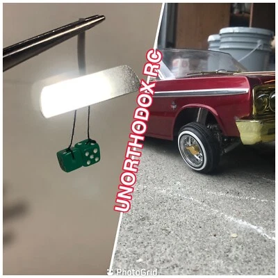 Redcat Sixty four Impala Jevries Rc Lowrider rearview mirror Green Dice - Image 1 of 2