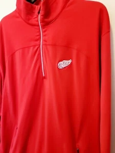 Detroit Red Wings Hockey 1/4 Reißverschluss Pullover Shirt Levelwear NHL Herren XL X-LARGE - Bild 1 von 10