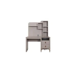 Schreibtisch Bürotisch Computertisch Beige Büromöbel Holz Tisch Regale - Bild 1 von 1