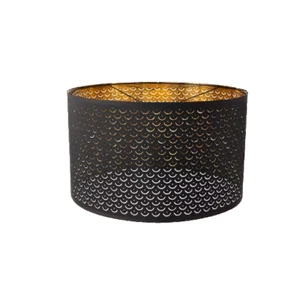 Ikea NYMÖ Large / Small Double Perforated Lamp Shade Brown/Brass 23.5" / 9 1/4" - Picture 1 of 22