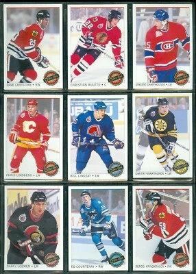 1992-93 OPC PREMIER O PEE CHEE STAR PERFORMERS HOCKEY CARD ROOKIE 1-132 SEE LIST - Image 1 of 2