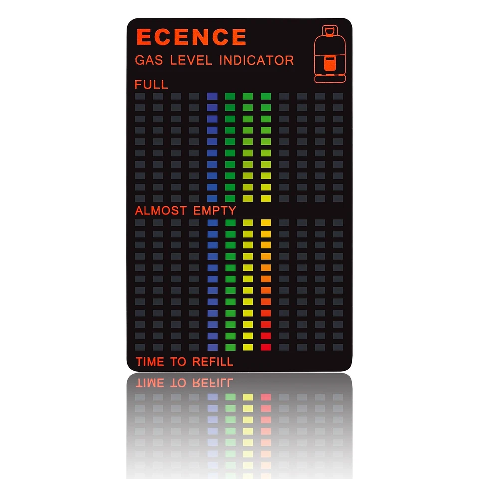 ECENCE 1x Gasstand Anzeiger Füllstandsanzeige-r magnetisch Gasflaschen GLI Propan Gas